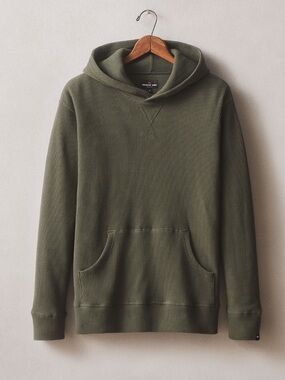 NWOT American Giant Loden Green Summit Waffle Pullover Hoodie Extra Large XL